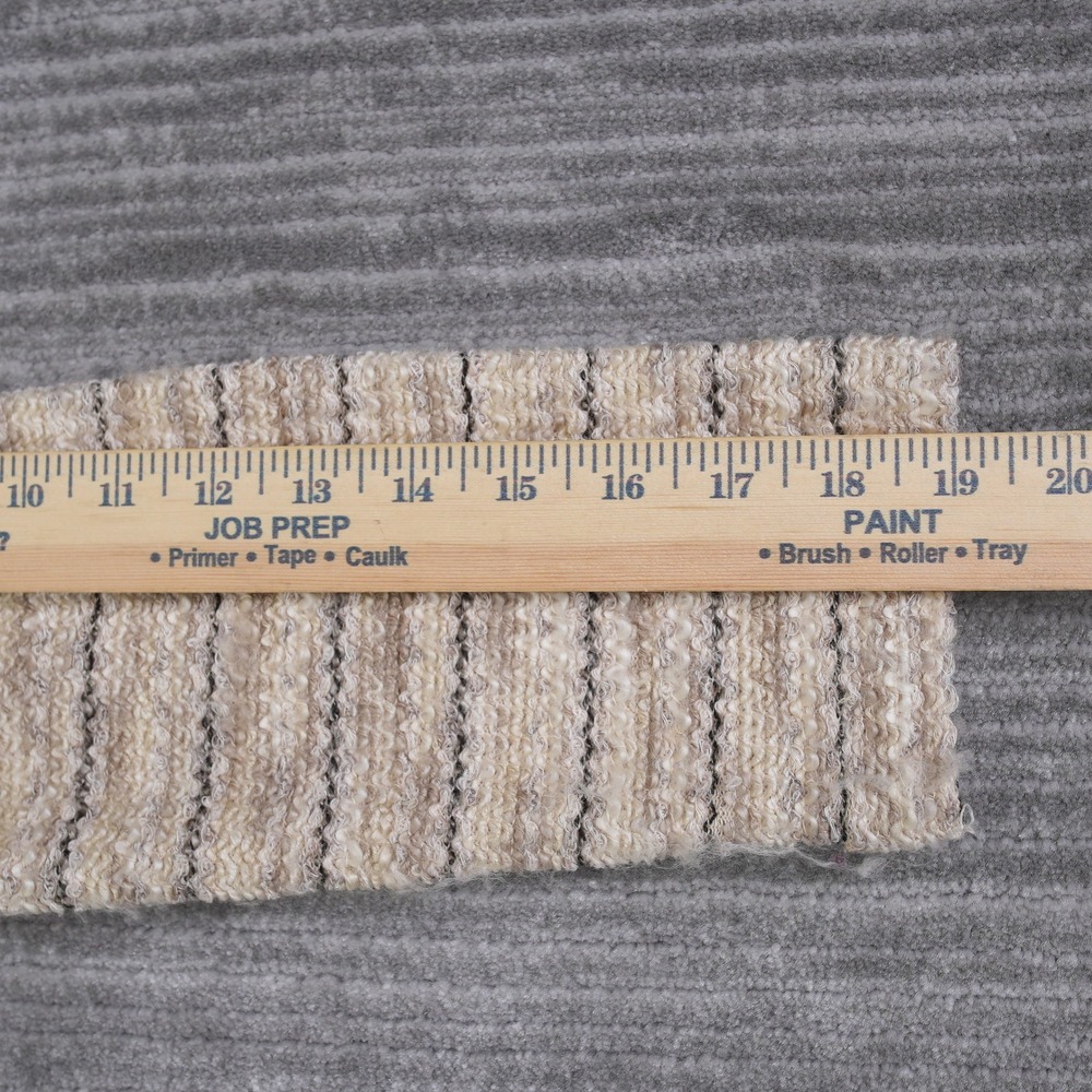 Lucky Brand Womens Cream Beige Striped Textured Knit Moto Jacket Size L Large - Picture 8 of 9